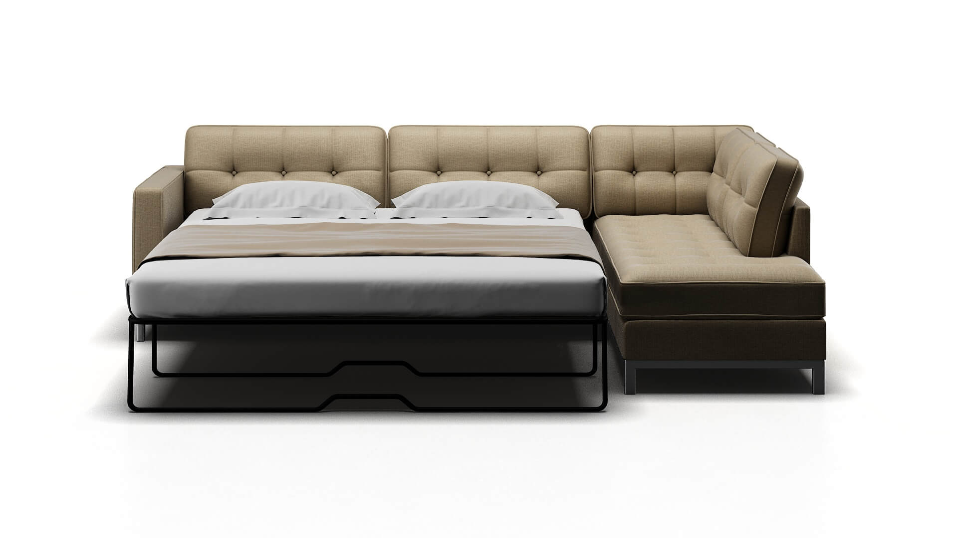 Oxford Insight Barley Panel Sleeper Espresso legs 1