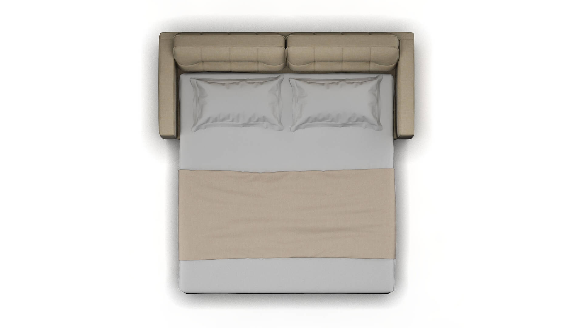 Oxford Keylargo Almond Sofa Sleeper Espresso legs 3