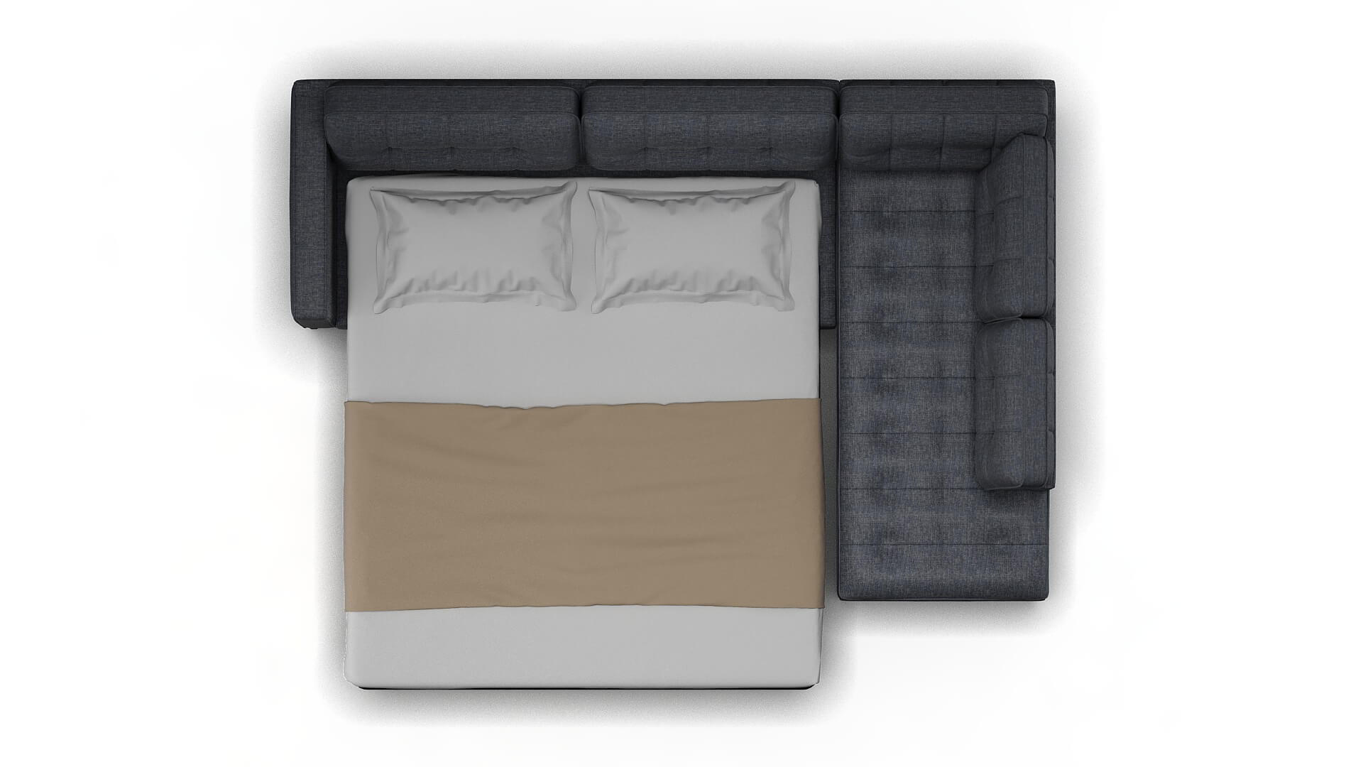 Oxford Keylargo Ash Panel Sleeper Espresso legs 3
