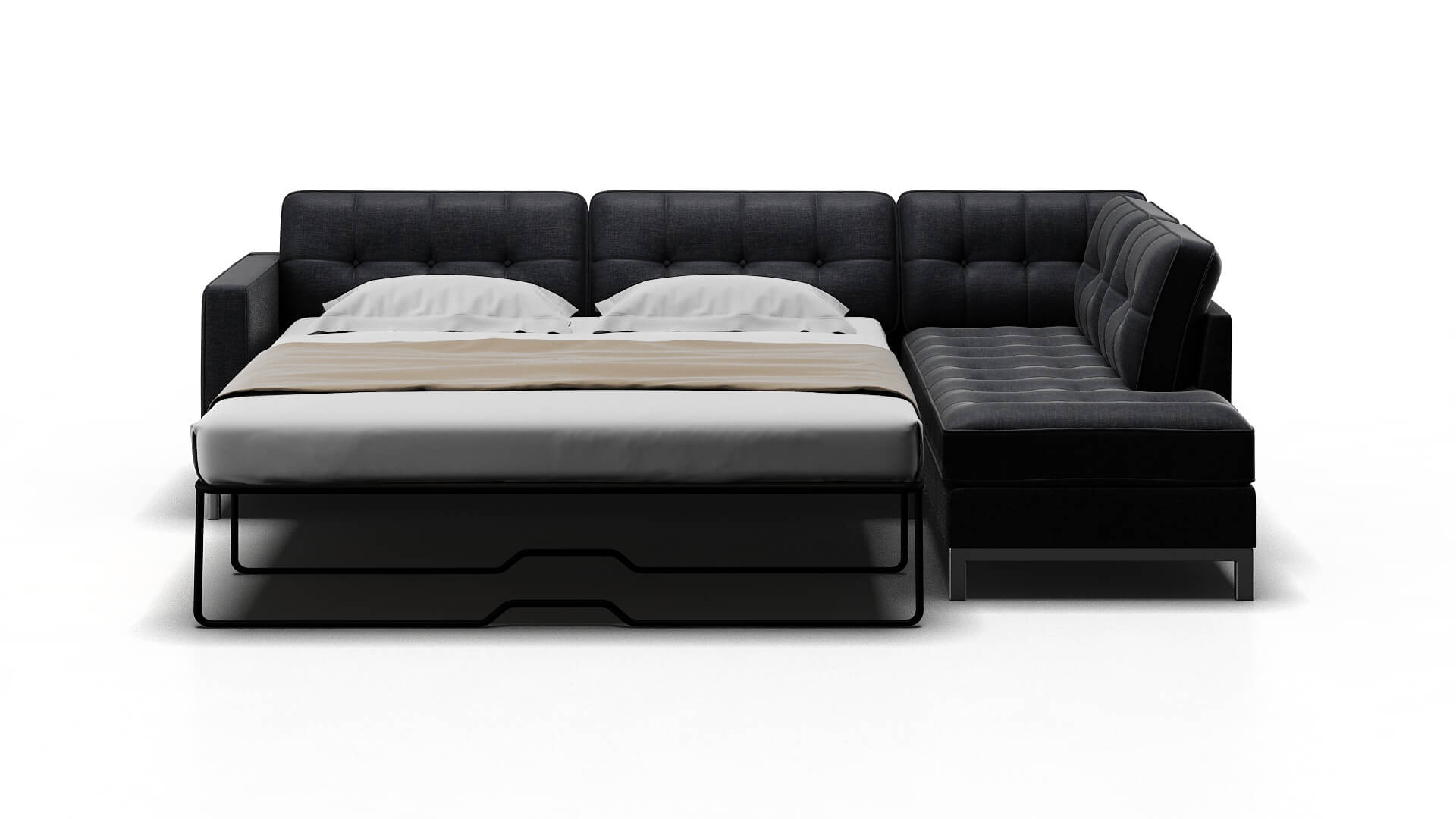 Oxford Keylargo Graphite Panel Sleeper Espresso legs 1