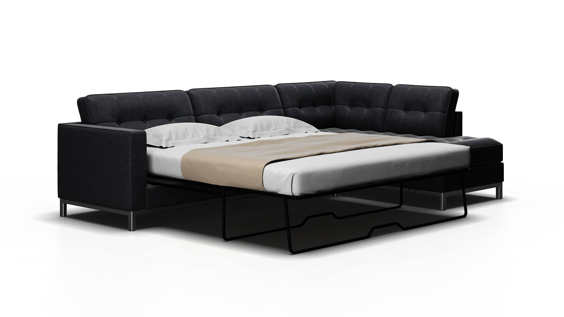 Oxford Keylargo Graphite Panel Sleeper Espresso legs 2