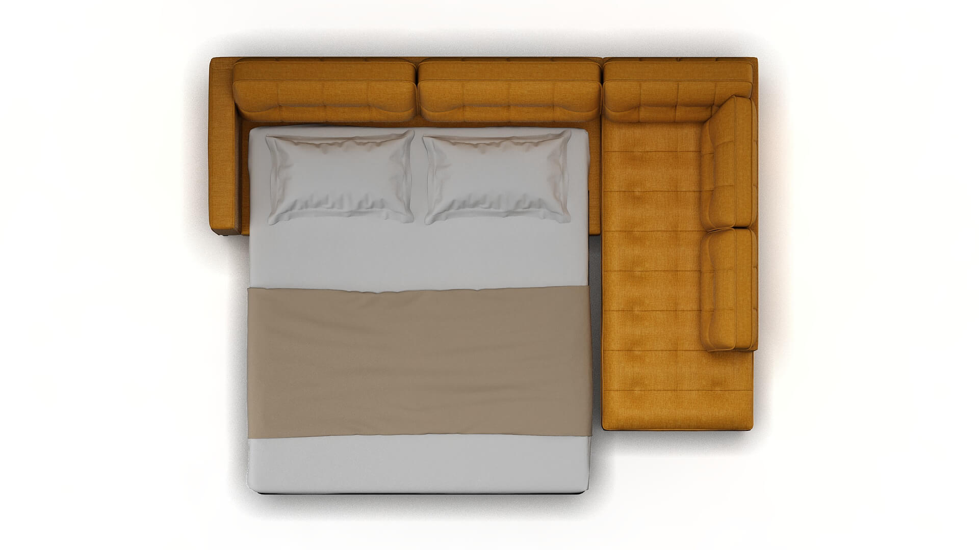 Oxford Keylargo Honey Panel Sleeper Espresso legs 3