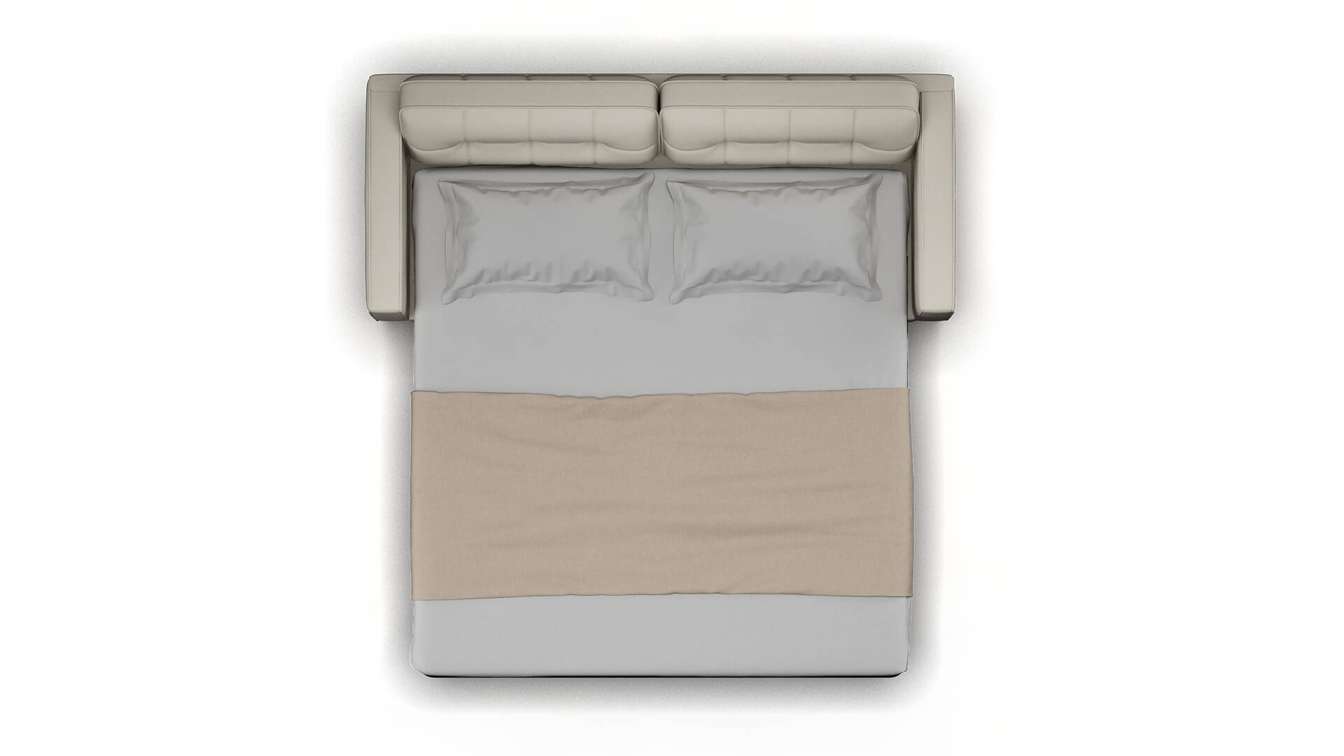 Oxford Keylargo Oatmeal Sofa Sleeper Espresso legs 3