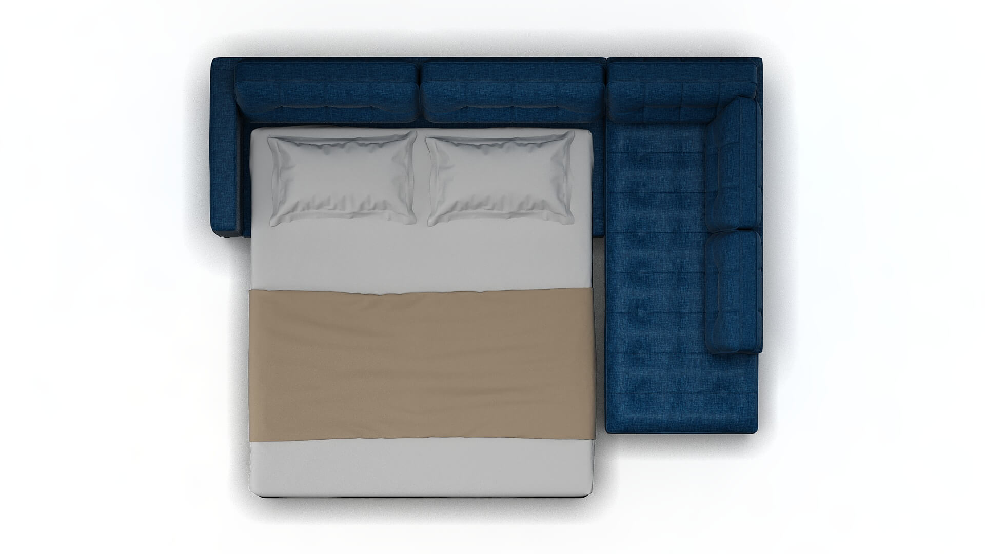 Oxford Keylargo Ocean Panel Sleeper Espresso legs 3