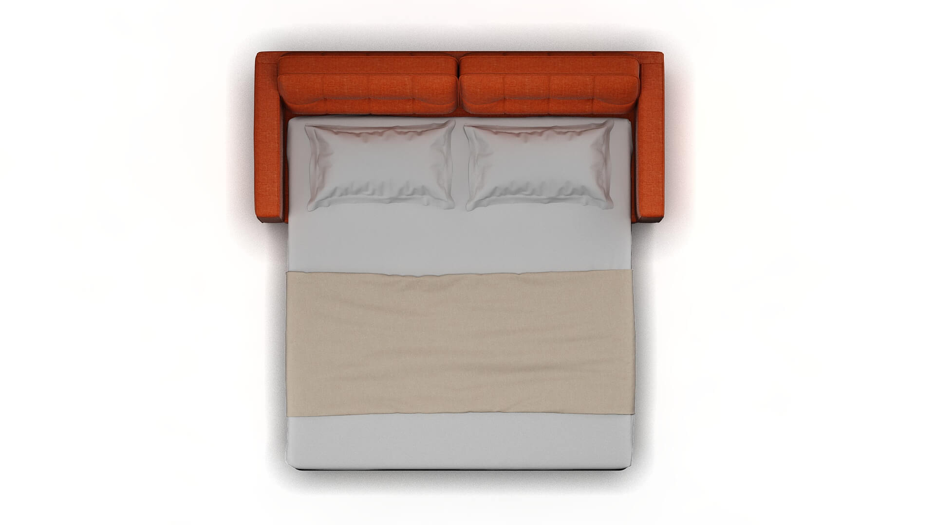 Oxford Keylargo Terracotta Sofa Sleeper Espresso legs 3