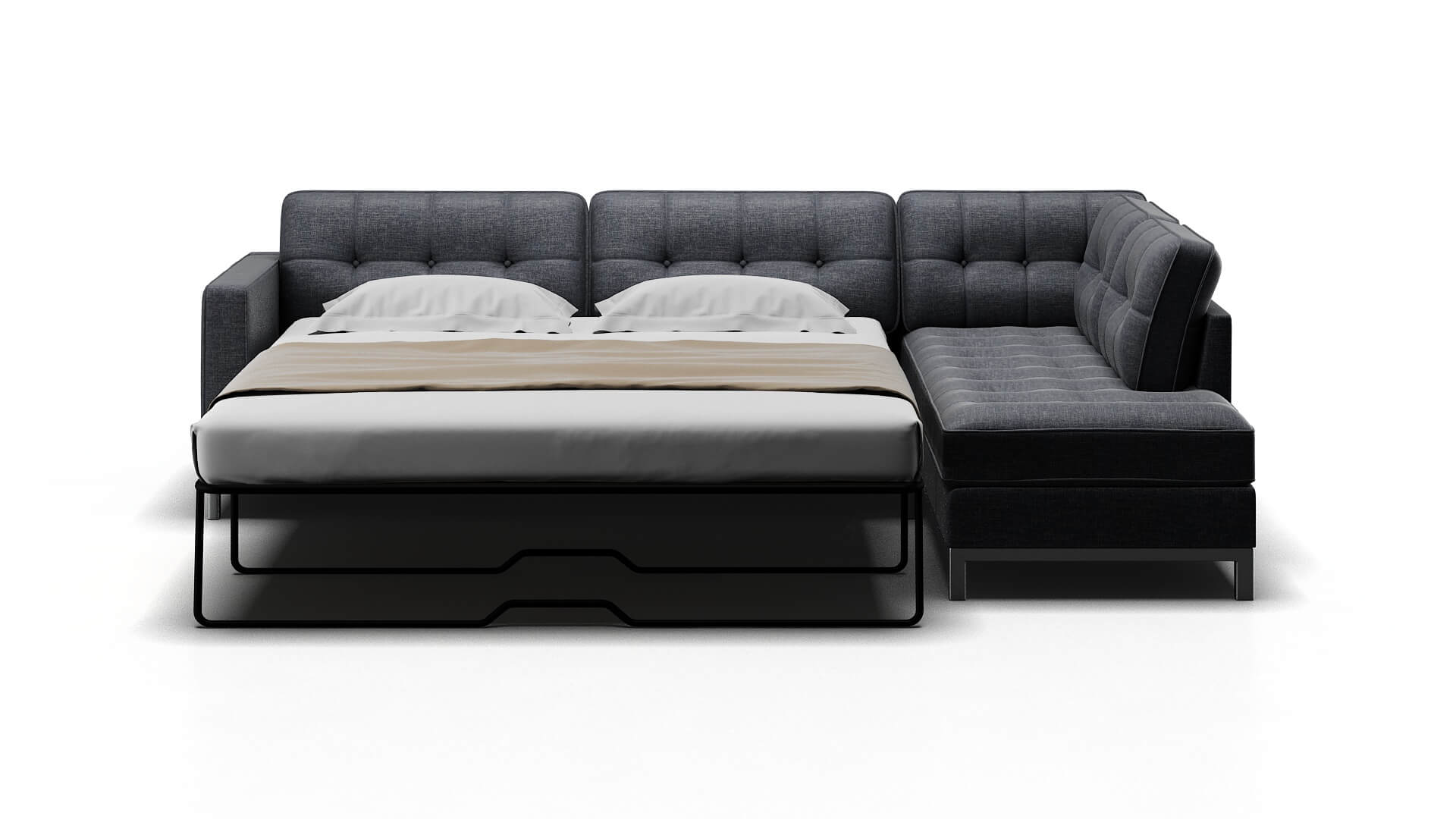 Oxford Lana Ash Panel Sleeper Espresso legs 1