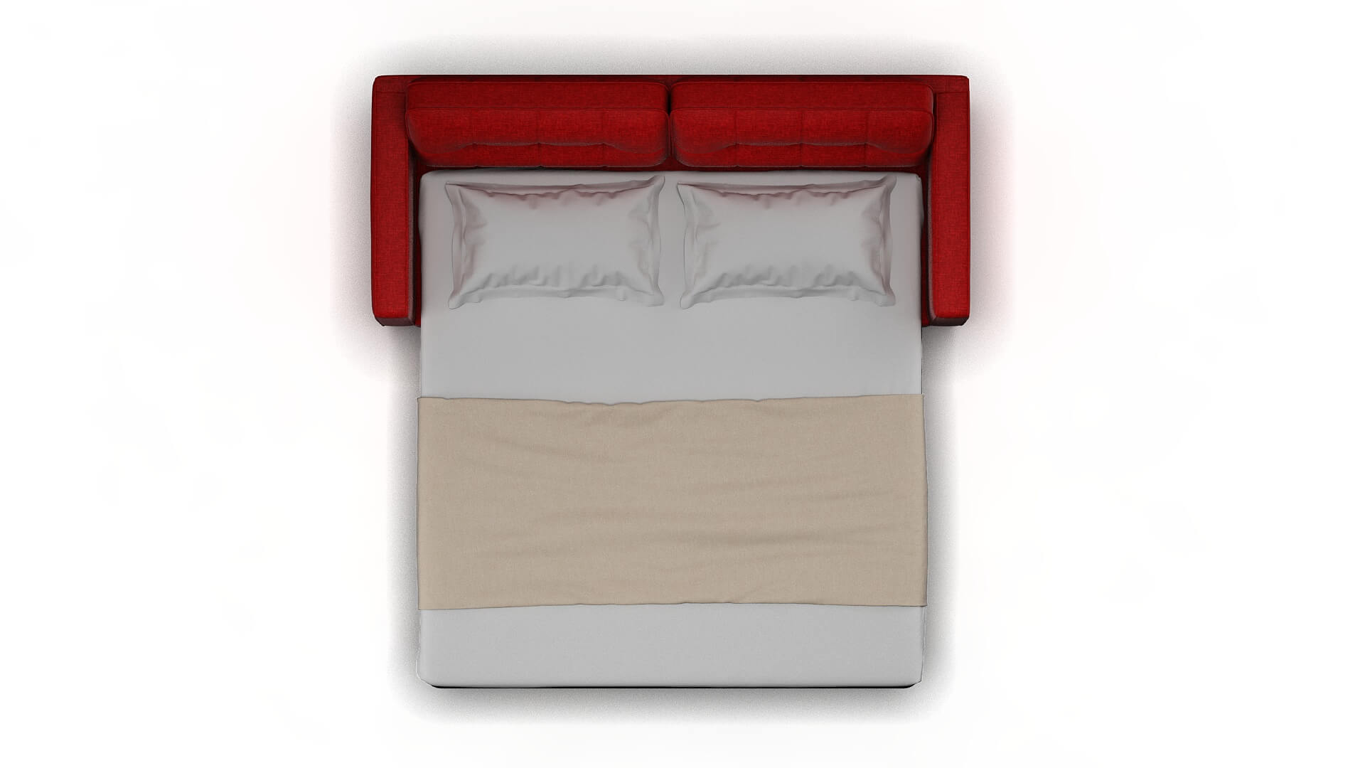 Oxford Leslie Poppy Sofa Sleeper Espresso legs 3