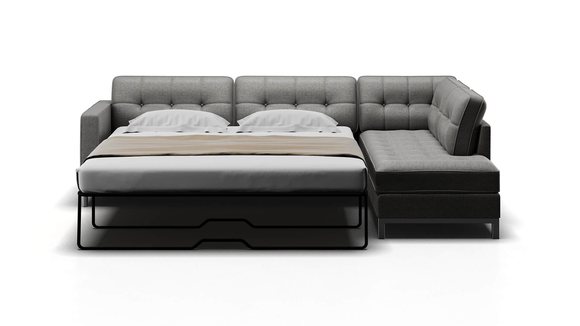 Oxford Malibu Dove Panel Sleeper Espresso legs 1