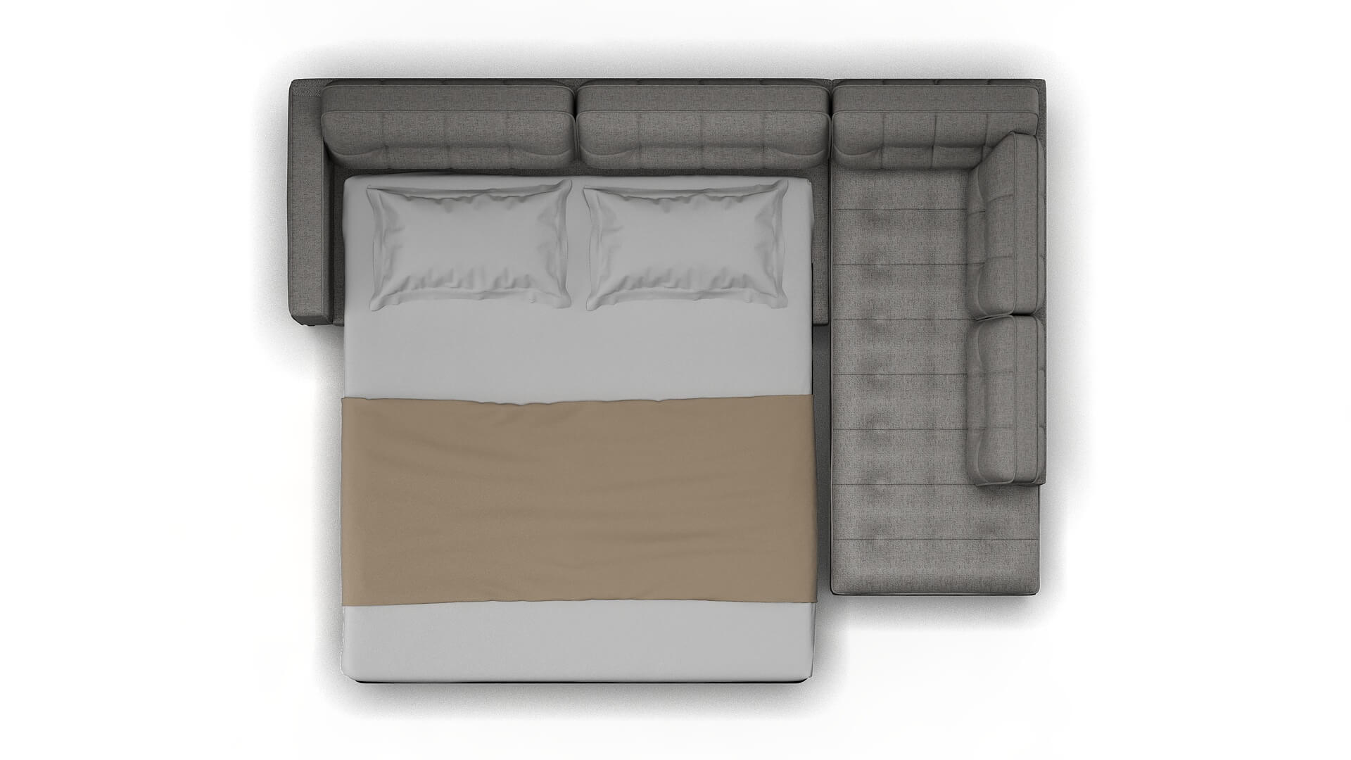 Oxford Malibu Dove Panel Sleeper Espresso legs 3