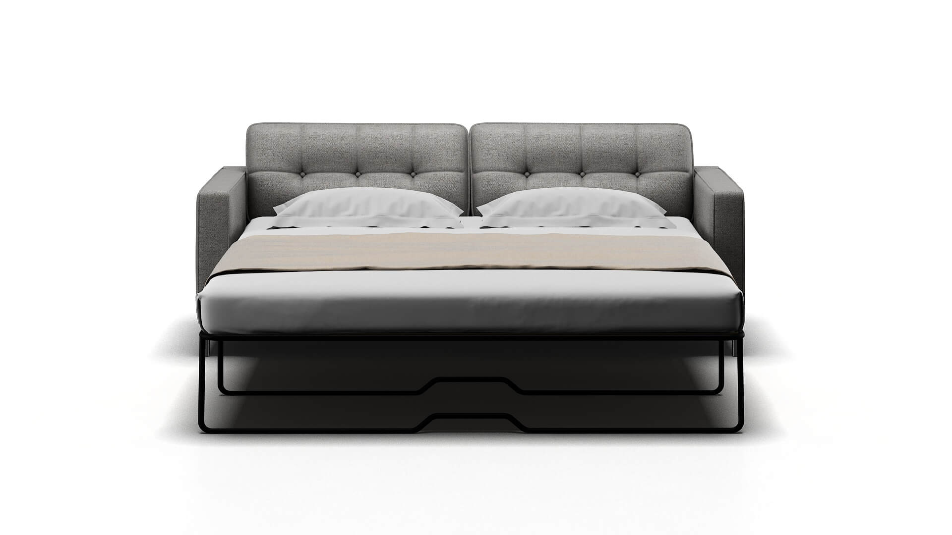 Oxford Malibu Dove Sofa Sleeper Espresso legs 1