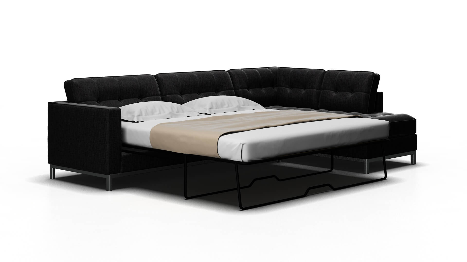 Oxford Marcy Baltic Panel Sleeper Espresso legs 2