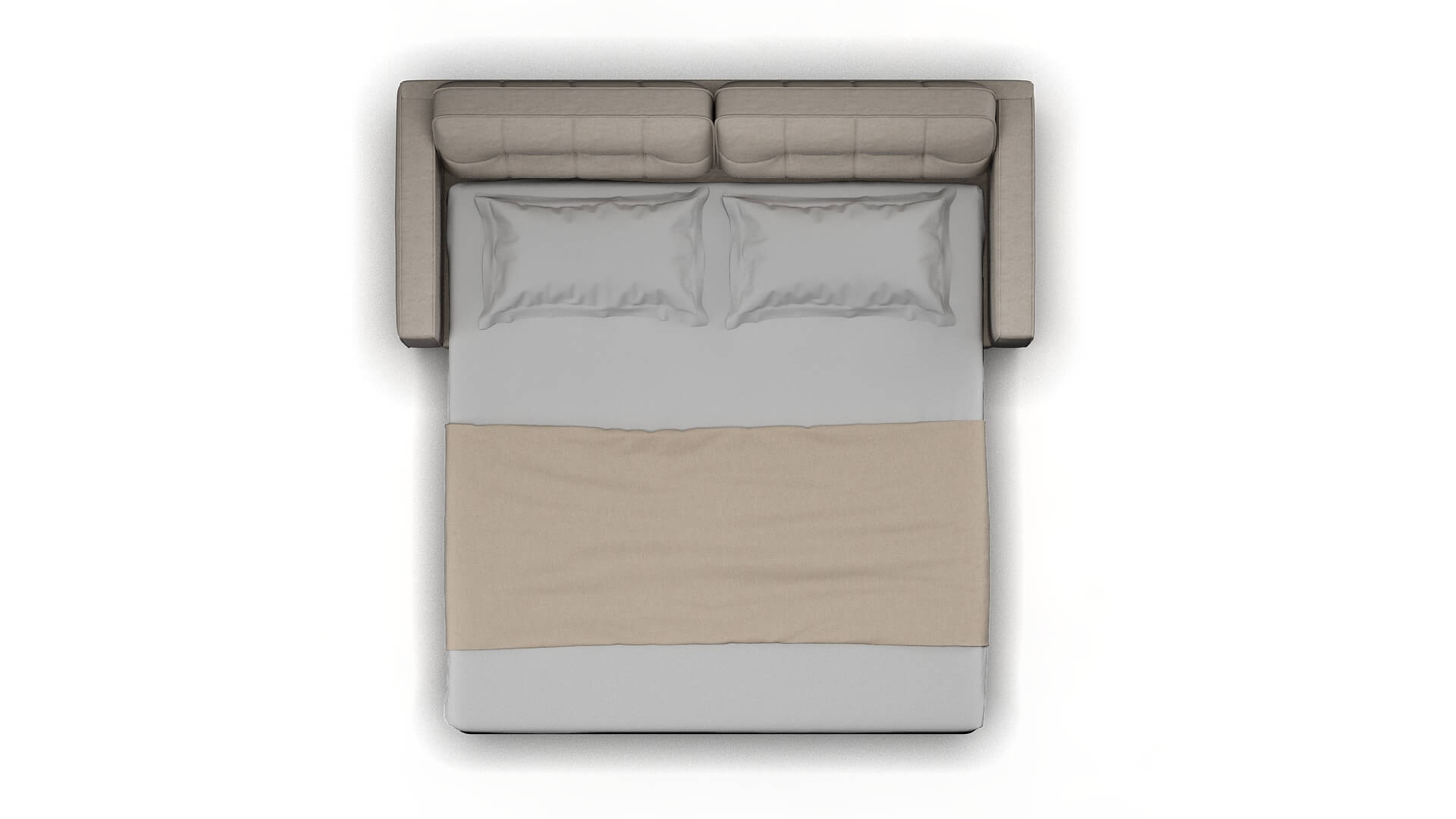 Oxford Noble Grey Sofa Sleeper Espresso legs 3