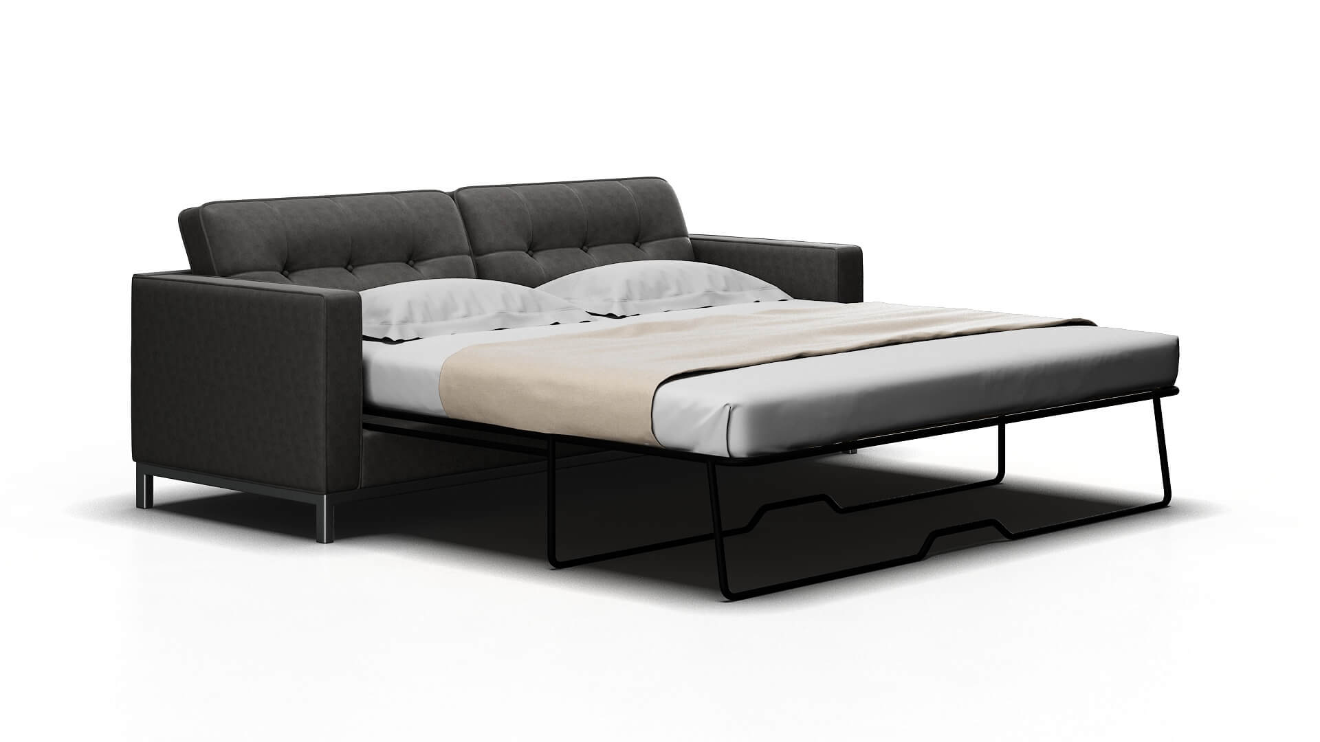 Oxford Noble Smoke Sofa Sleeper Espresso legs 2