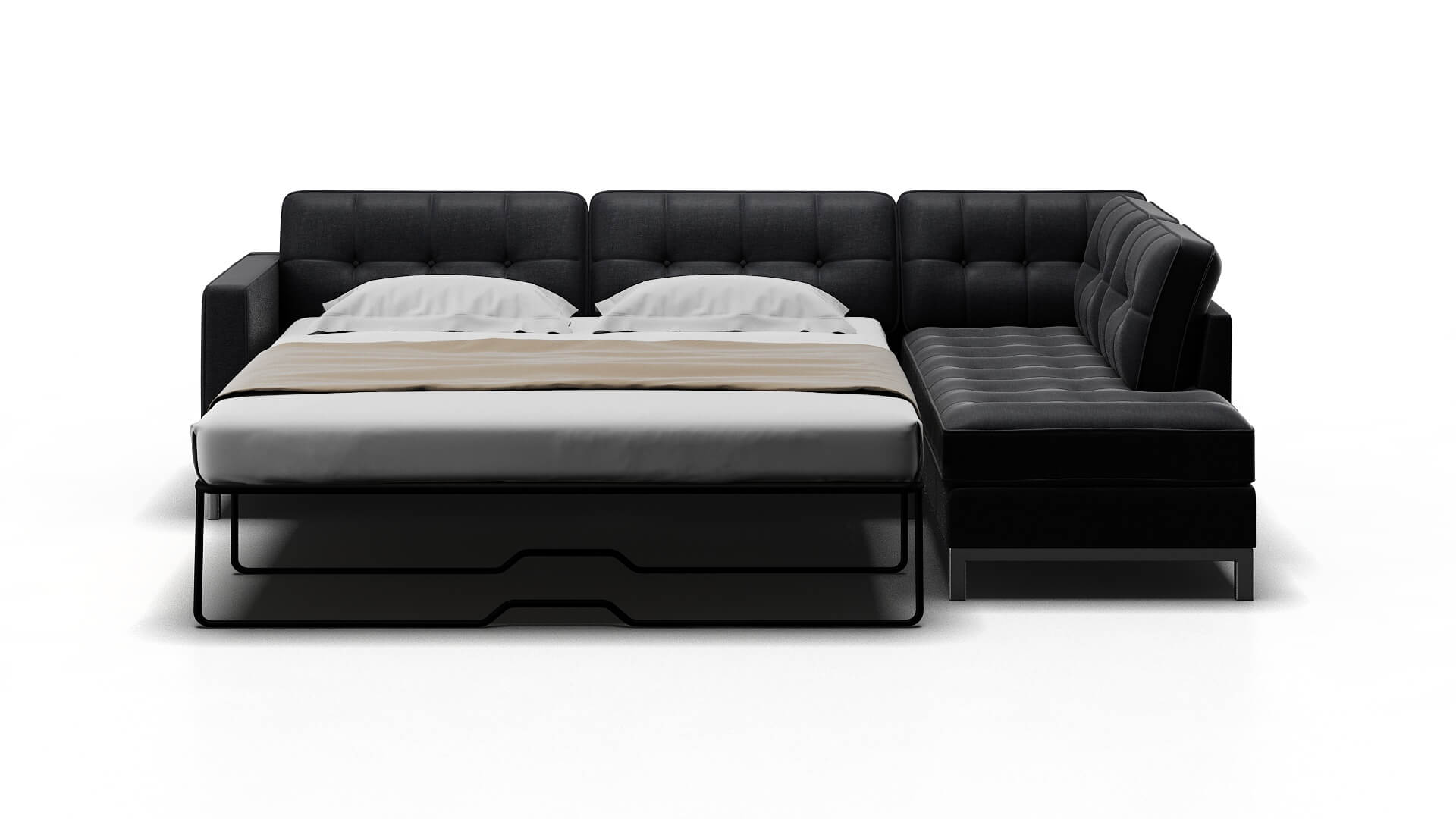 Oxford Notion Graphite Panel Sleeper Espresso legs 1