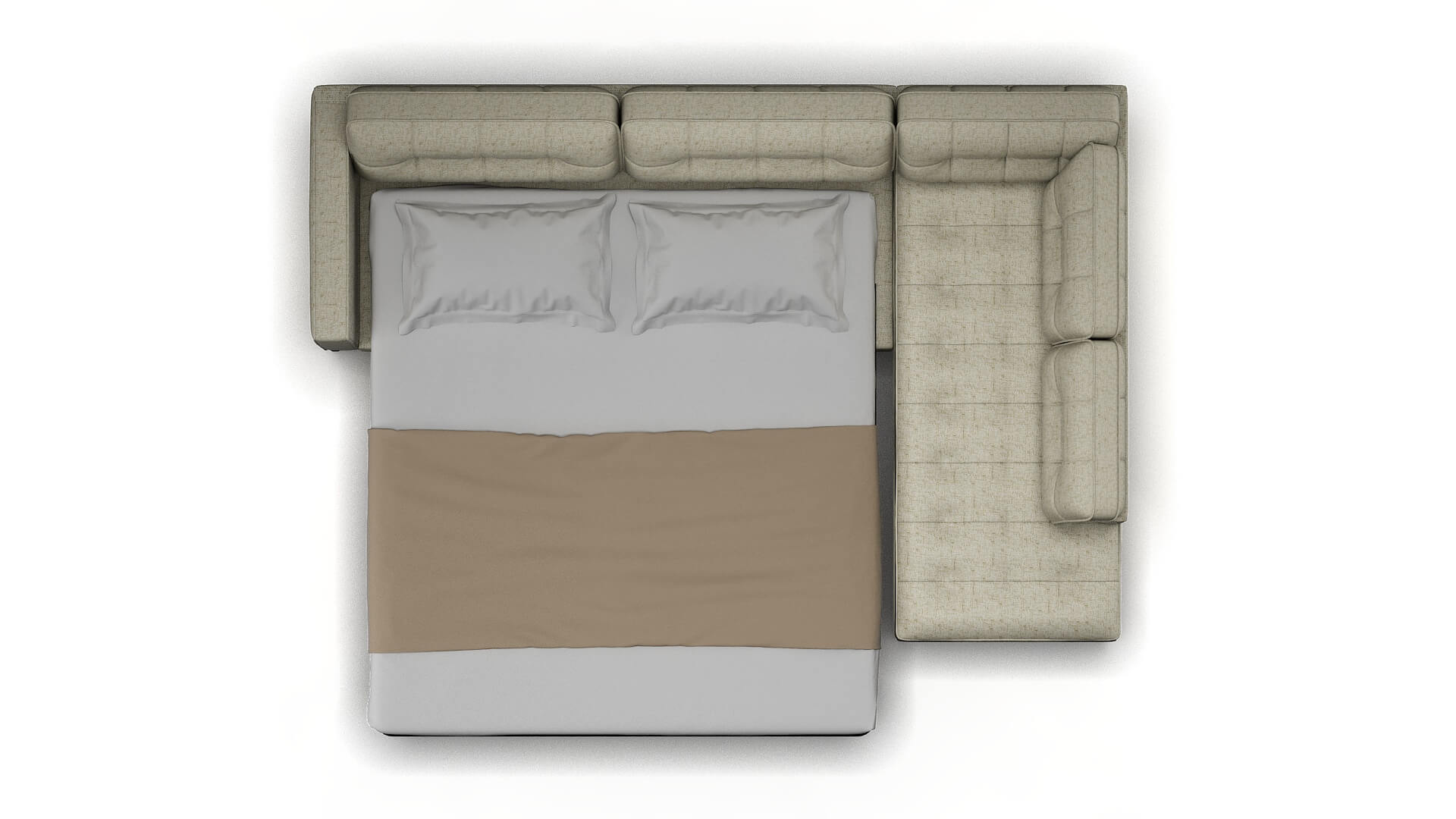 Oxford Oceanside Birch Panel Sleeper Espresso legs 3