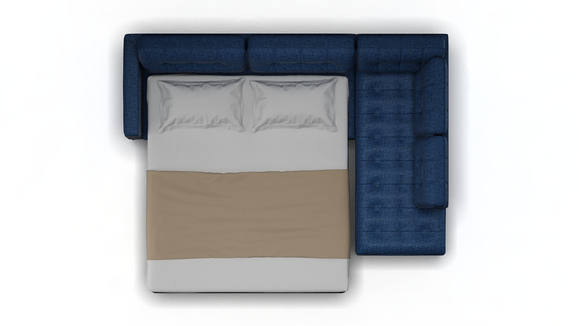 Oxford Oceanside Marine Panel Sleeper Espresso legs 3