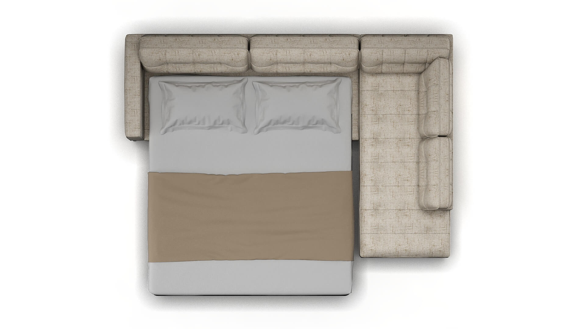 Oxford Oceanside Natural Panel Sleeper Espresso legs 3