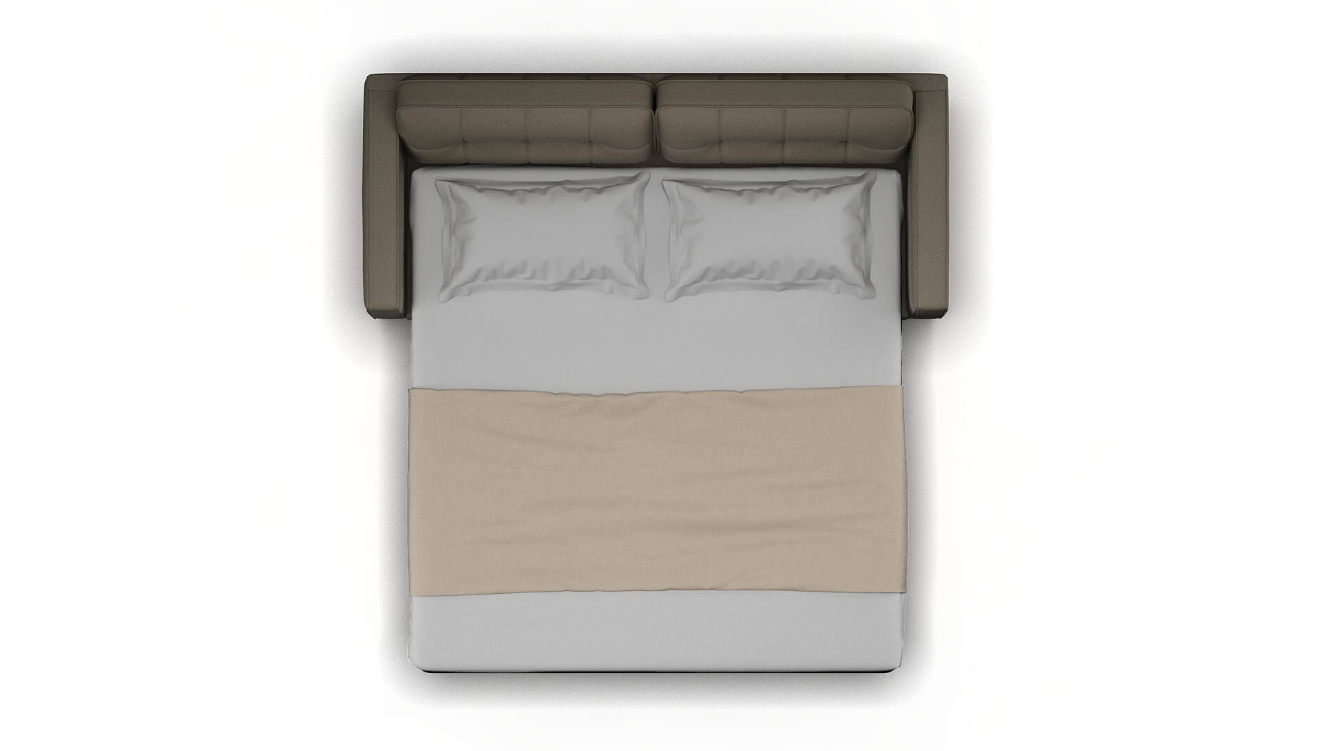 Oxford Oscar Silver Sofa Sleeper Espresso legs 3