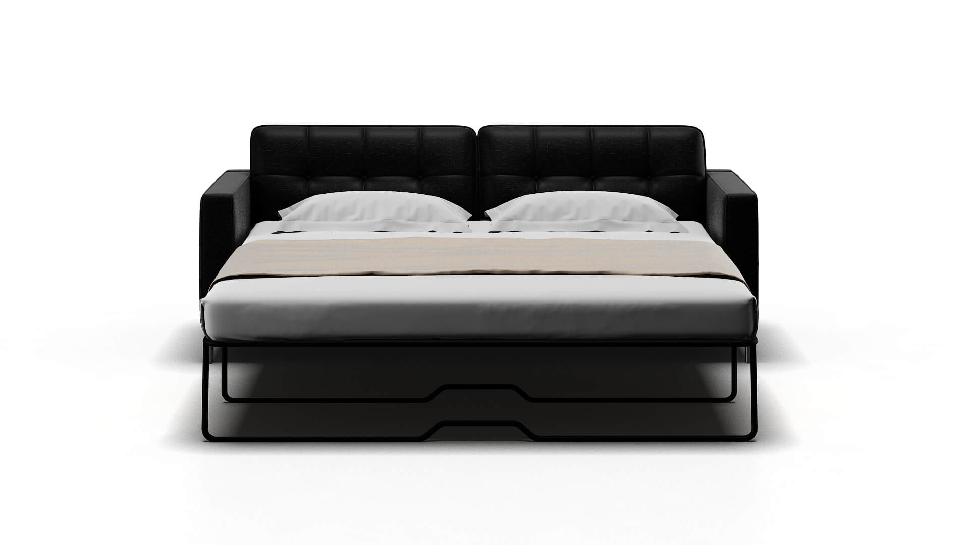 Oxford Phoenix Charcoal Sofa Sleeper Espresso legs 1