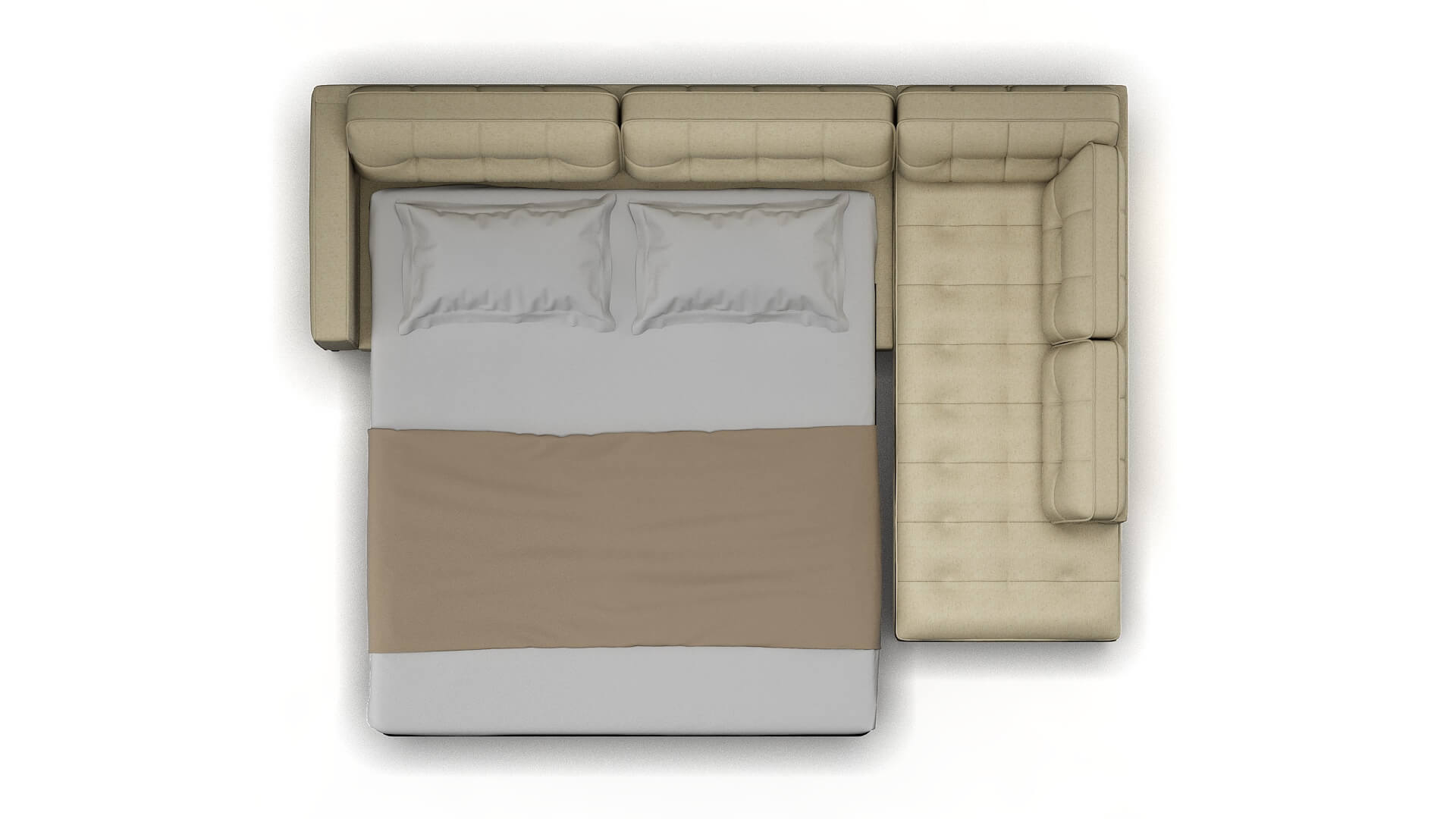 Oxford Phoenix Ivory Panel Sleeper Espresso legs 3