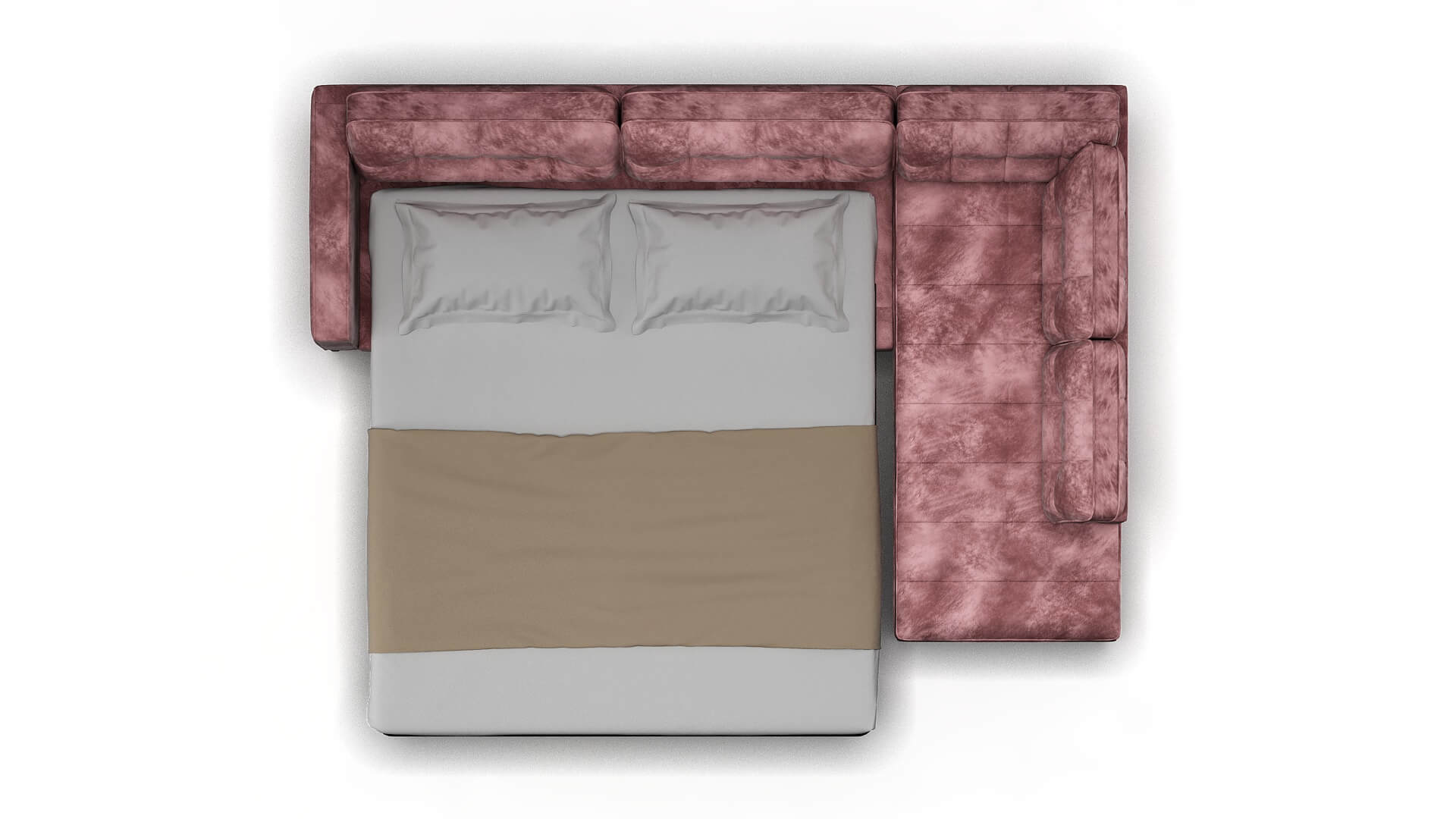 Oxford Quartz 705 Panel Sleeper Espresso legs 3