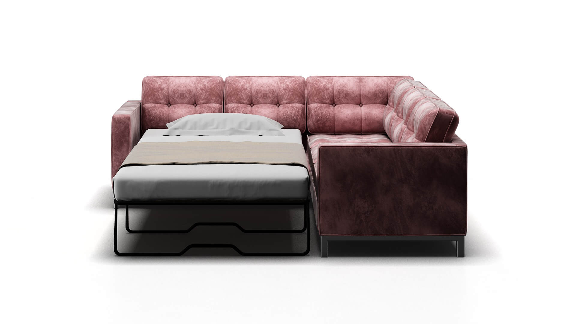 Oxford Quartz 705 Sectional Sleeper Espresso legs 1