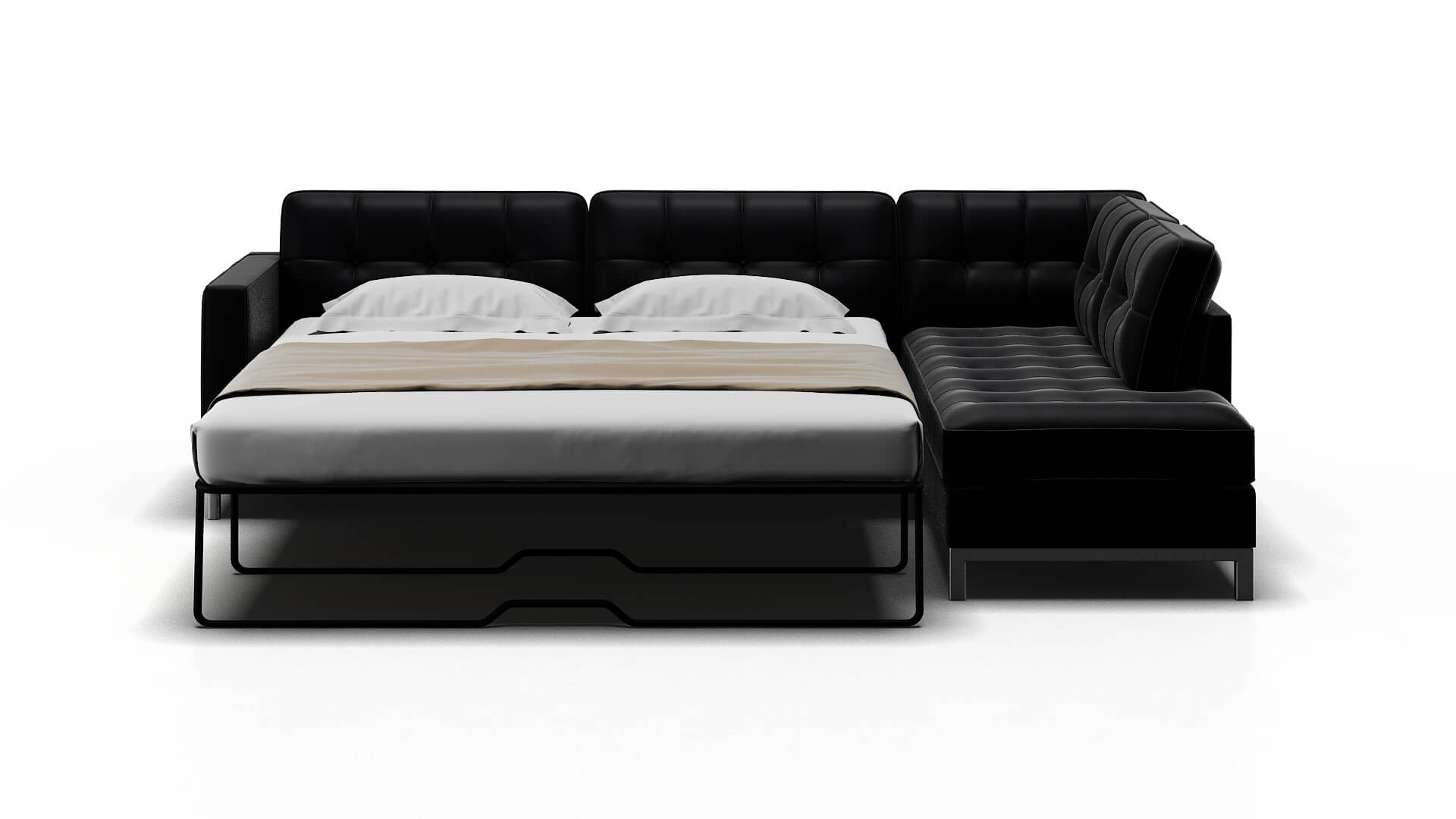 Oxford Redondo Navy Panel Sleeper Espresso legs 1