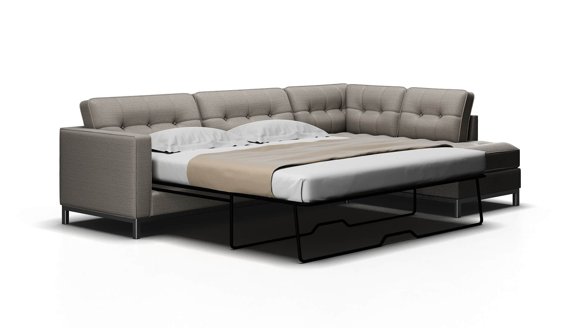 Oxford Redondo Stone Panel Sleeper Espresso legs 2