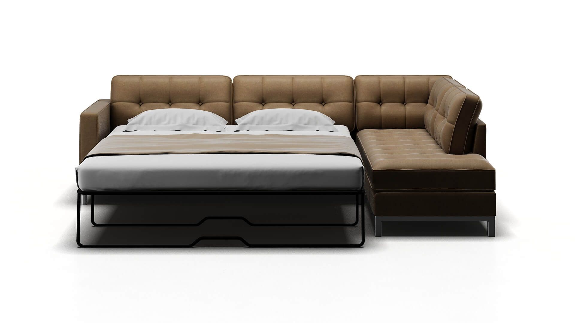 Oxford Rocket Cappuccino Panel Sleeper Espresso legs 1