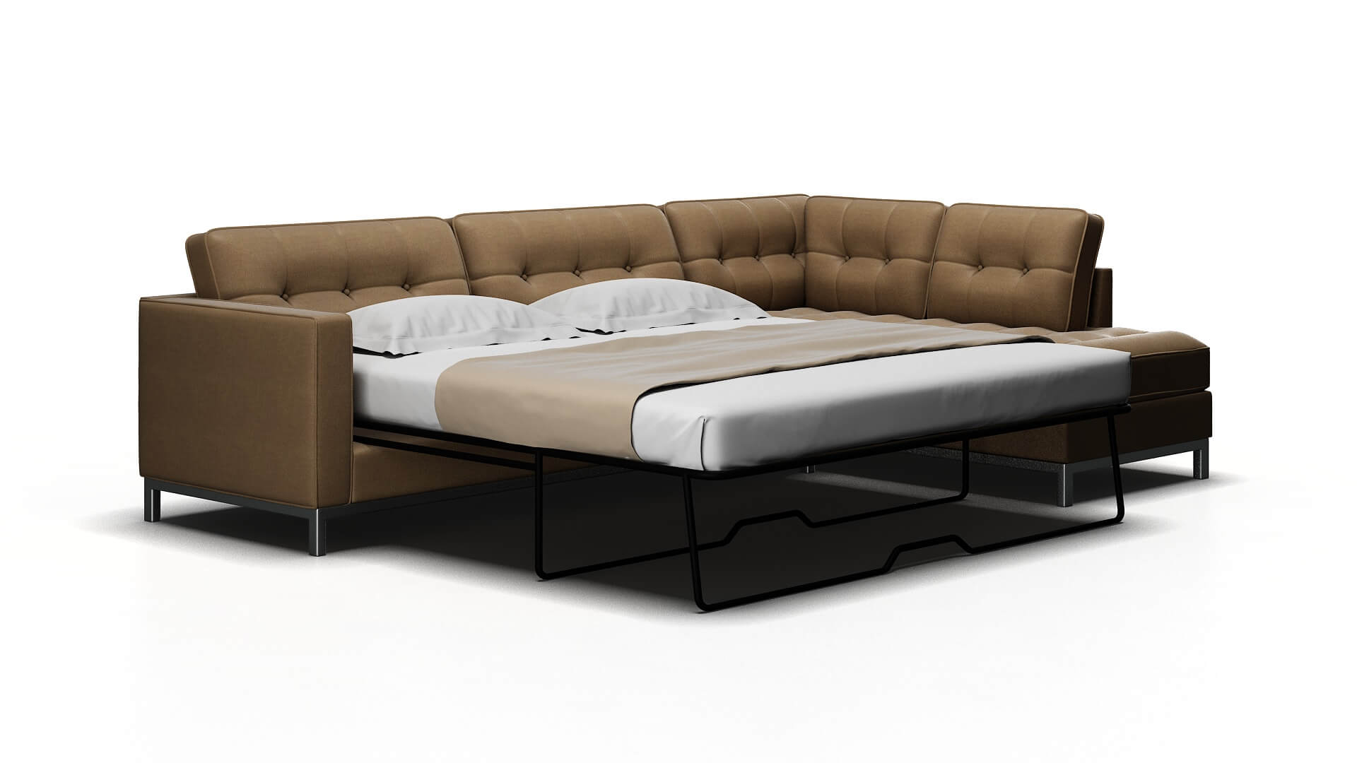 Oxford Rocket Cappuccino Panel Sleeper Espresso legs 2