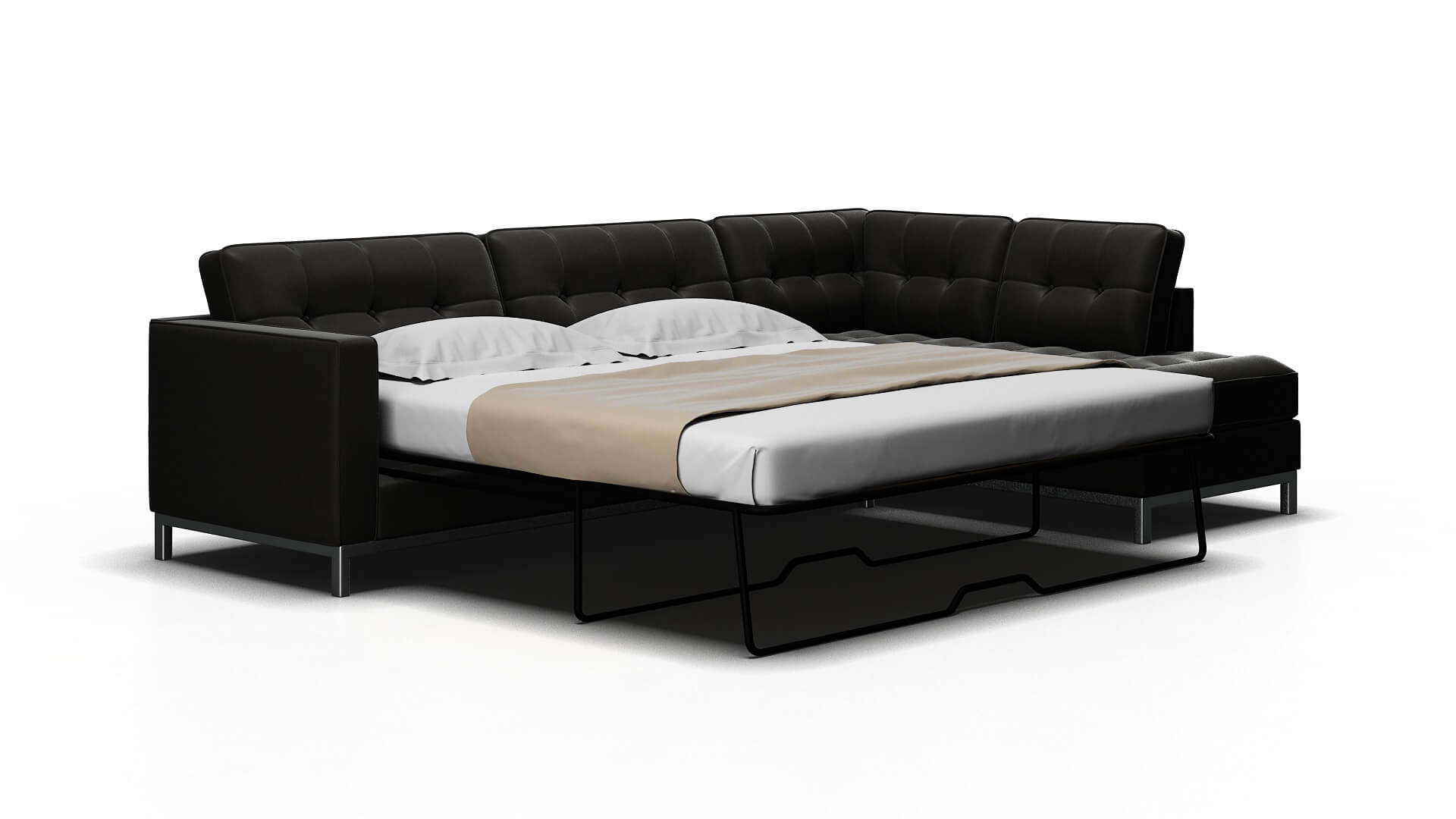 Oxford Rocket Charcoal Panel Sleeper Espresso legs 2