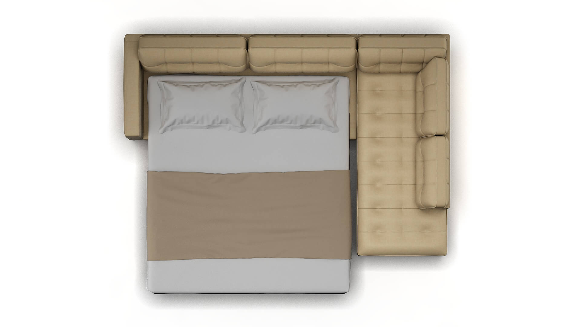 Oxford Rocket Sand Panel Sleeper Espresso legs 3