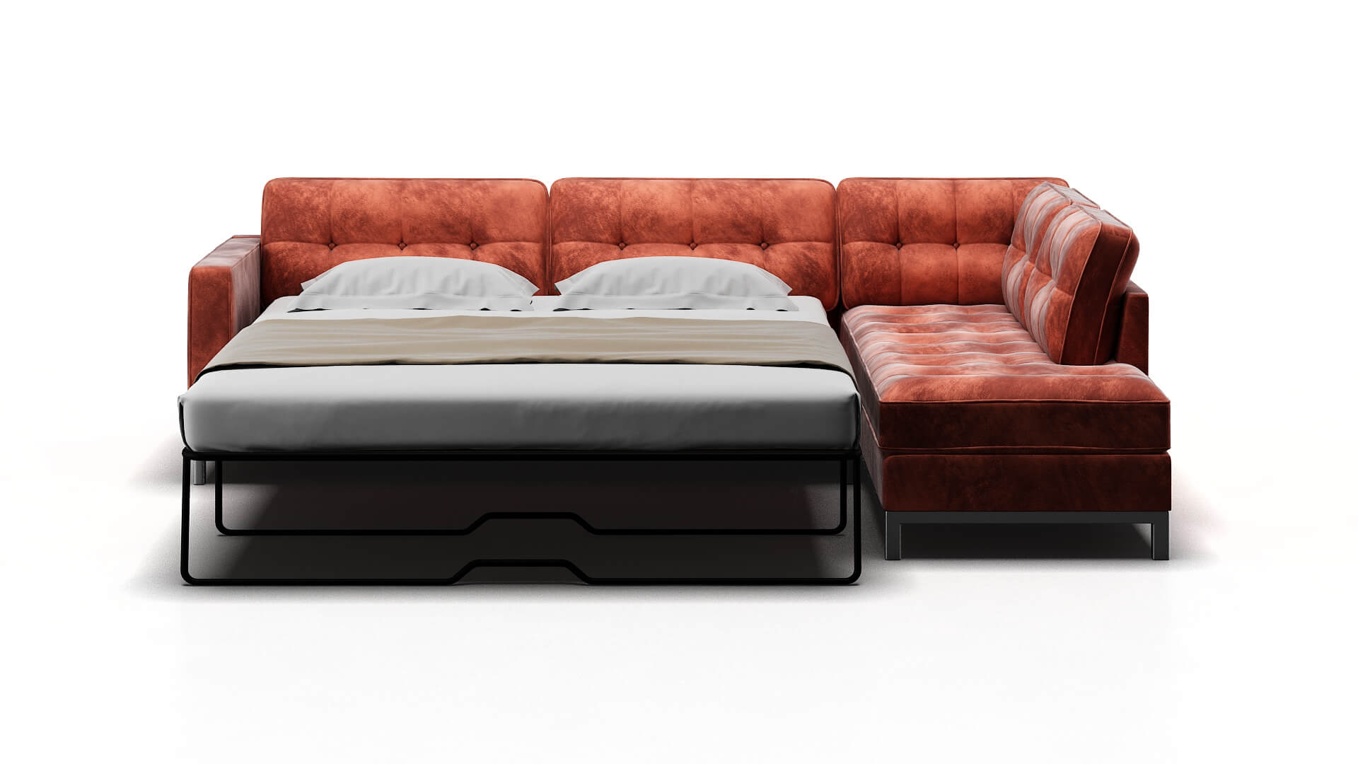 Oxford Royale Blush Panel Sleeper Espresso legs 1