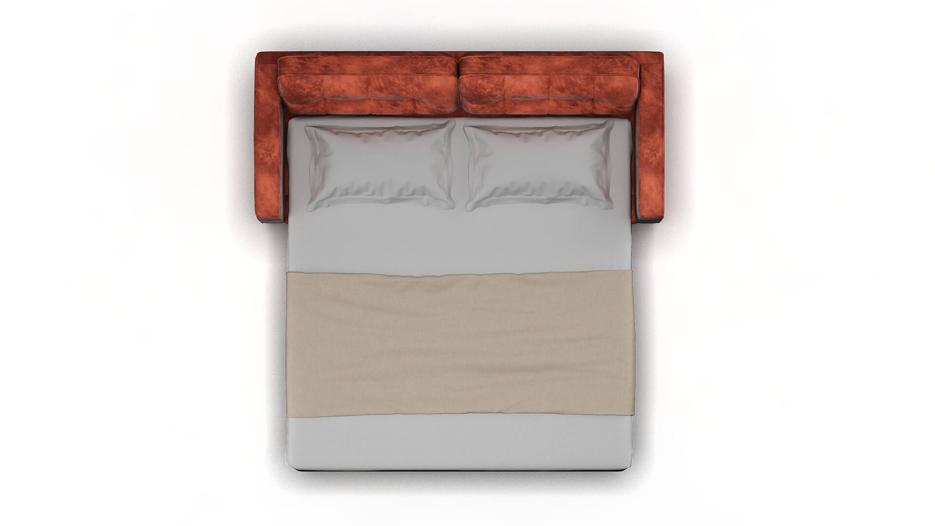 Oxford Royale Blush Sofa Sleeper Espresso legs 3