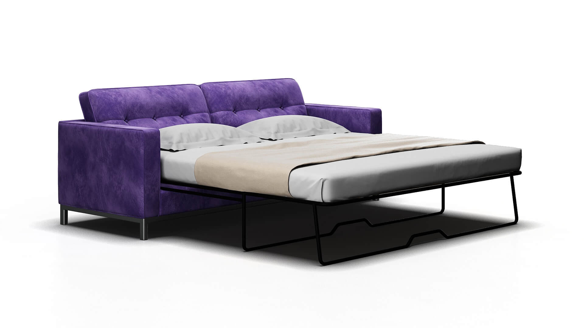 Oxford Royale Lavender Sofa Sleeper Espresso legs 2
