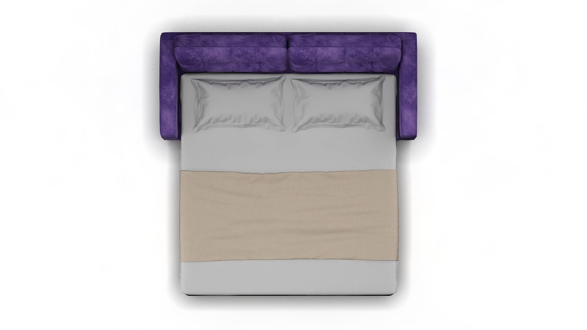 Oxford Royale Lavender Sofa Sleeper Espresso legs 3