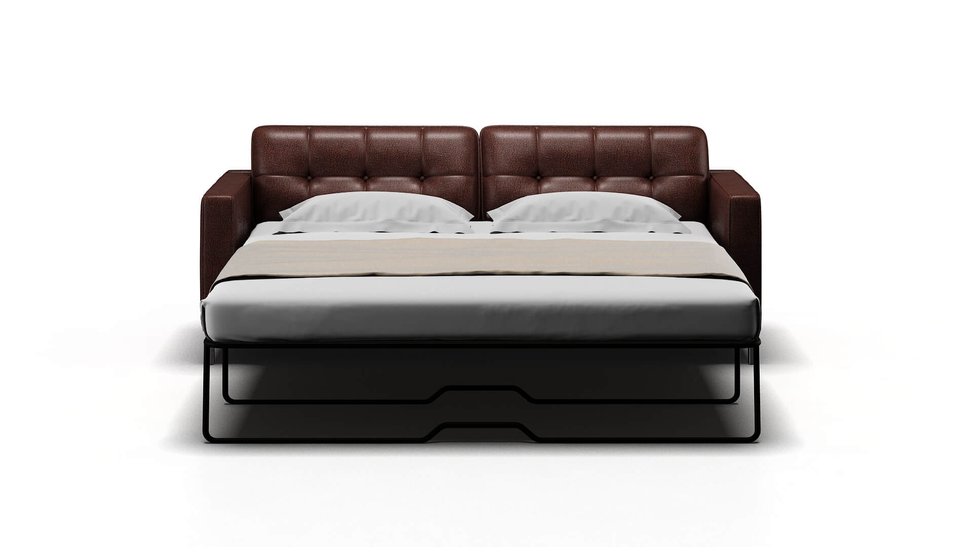 Oxford Royale Mocha Sofa Sleeper Espresso legs 1