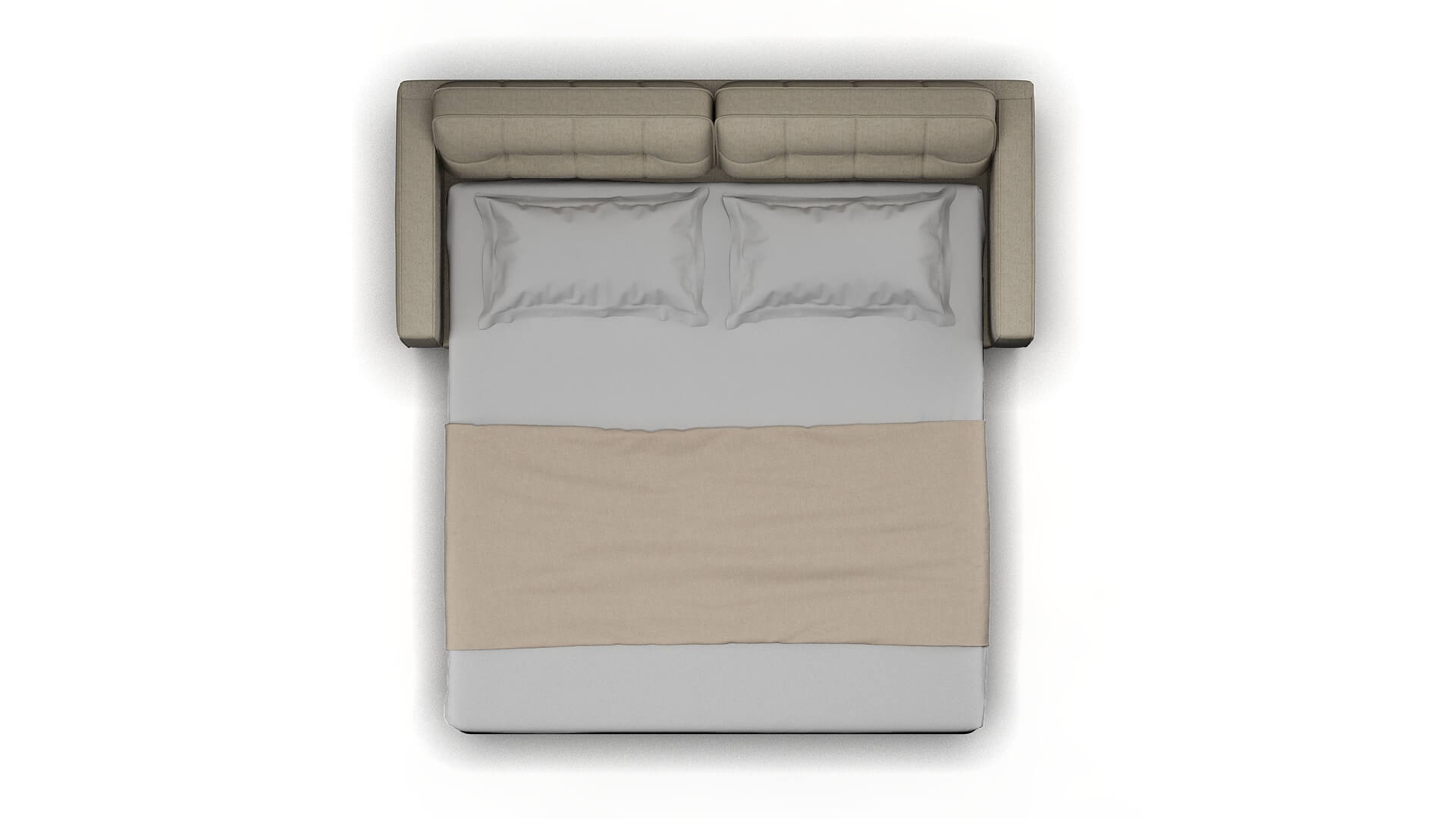 Oxford Sasha Linen Sofa Sleeper Espresso legs 3