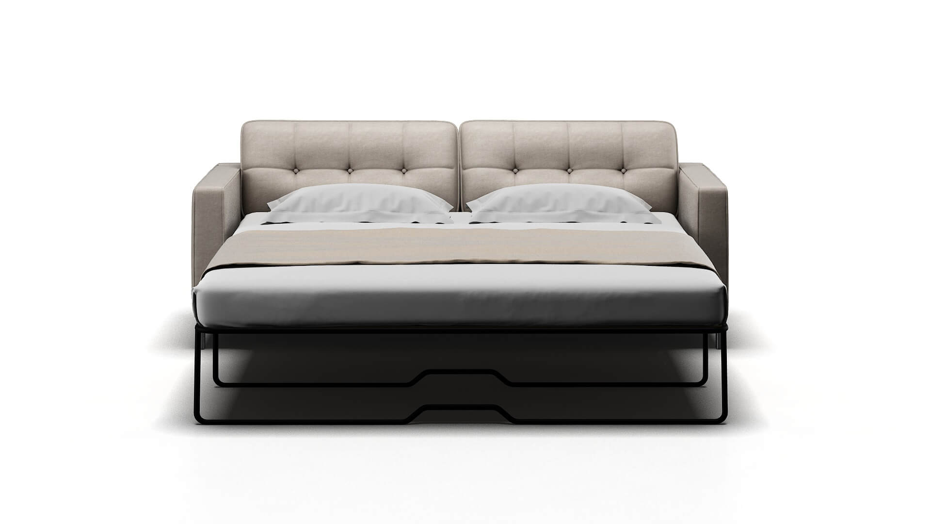 Oxford Suave Dove Sofa Sleeper Espresso legs 1