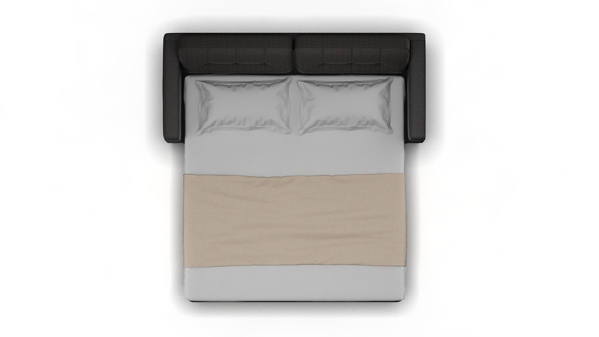 Oxford Terrain Oatmeal Sofa Sleeper Espresso legs 3