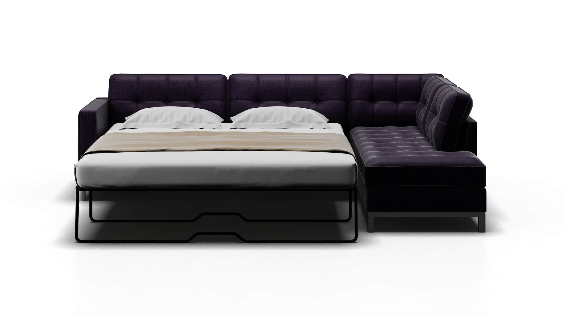 Oxford Tess Blackberry Panel Sleeper Espresso legs 1