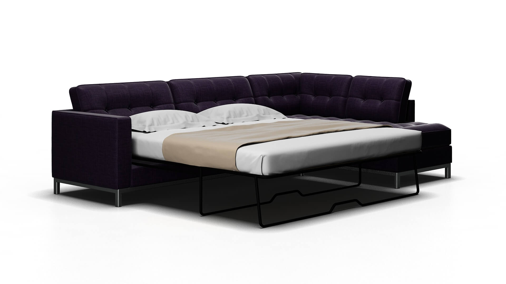 Oxford Tess Blackberry Panel Sleeper Espresso legs 2