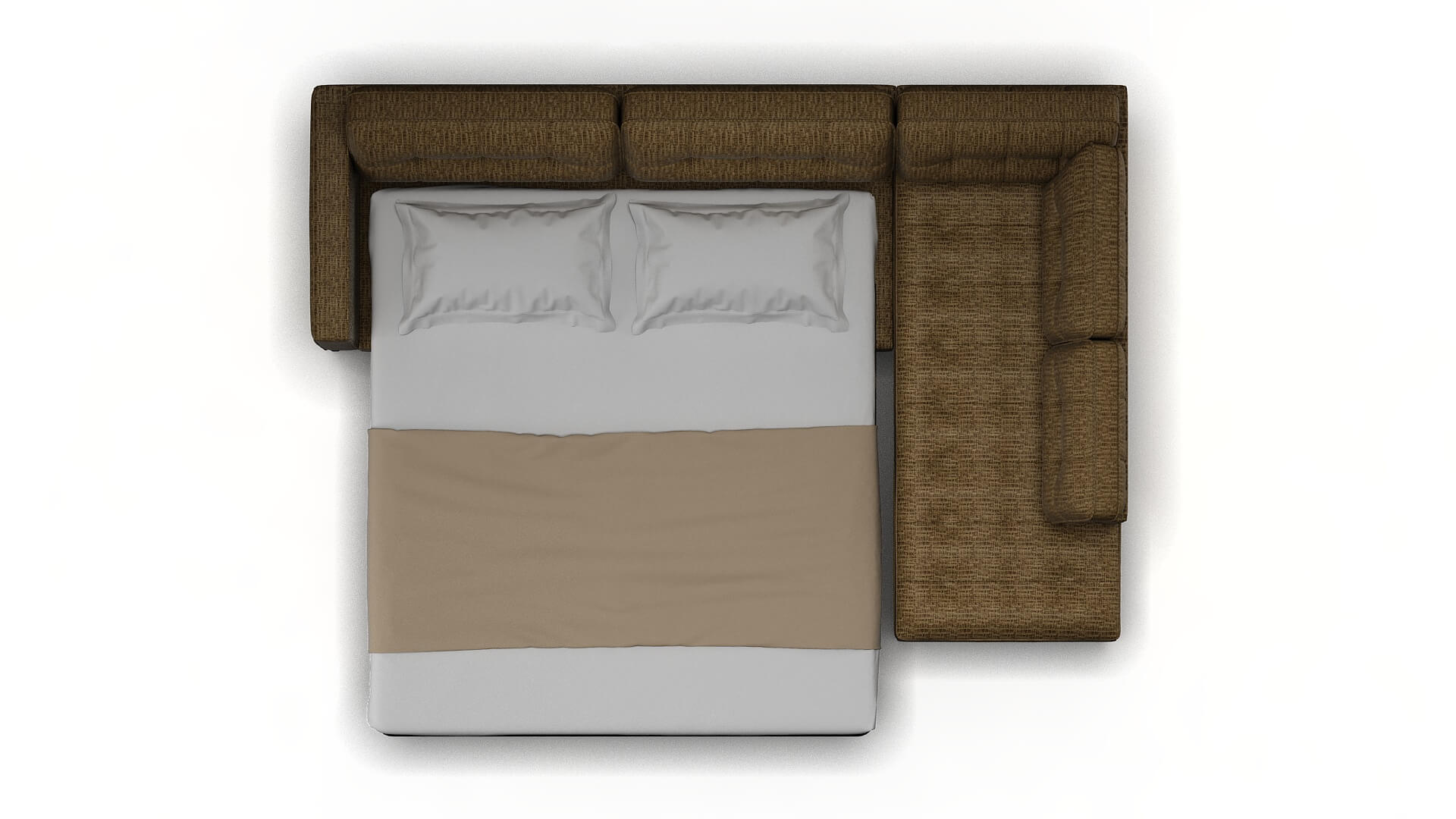 Oxford Venus Mocha Panel Sleeper Espresso legs 3