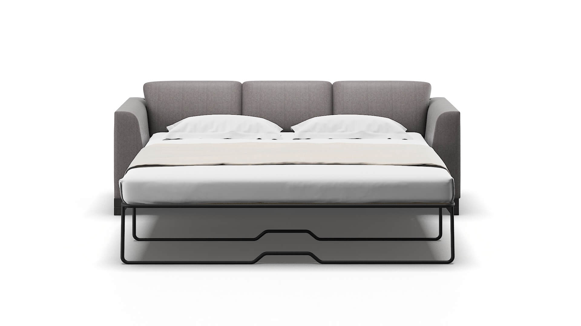 Paris Atlas_plz Silver Sofa Sleeper Espresso legs 1