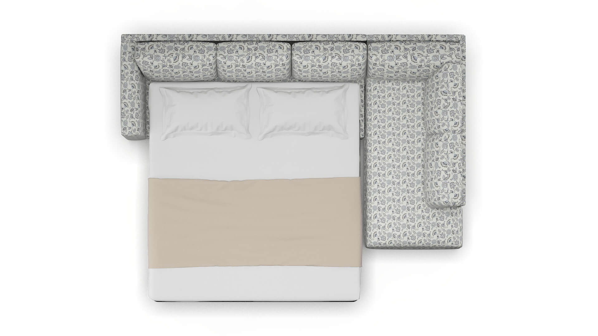 Paris Avignon Sky Panel Sleeper Espresso legs 3