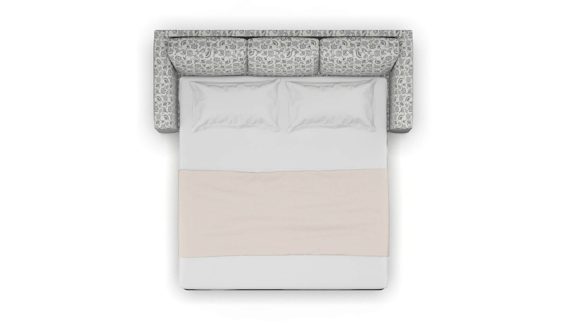 Paris Avignon Sky Sofa Sleeper Espresso legs 3