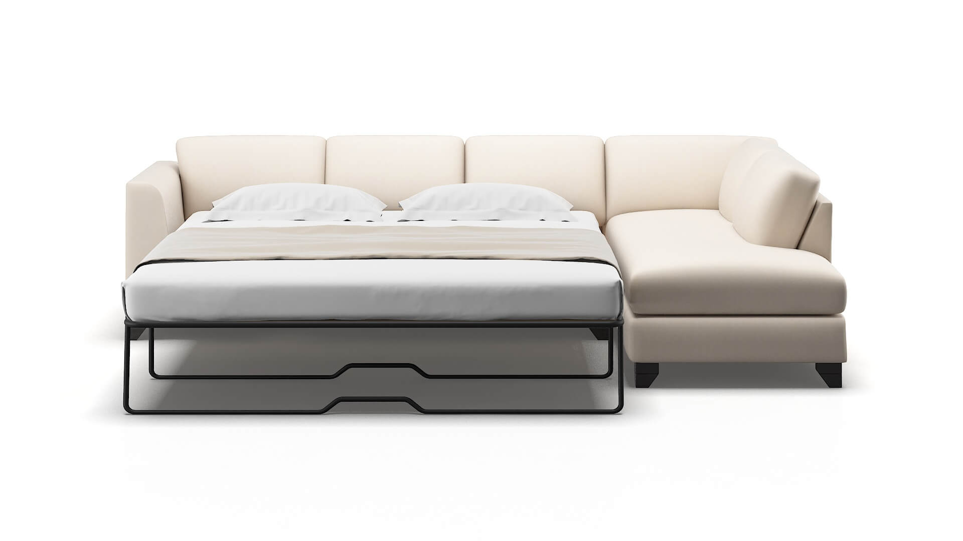 Paris Bella Buckwheat Panel Sleeper Espresso legs 1