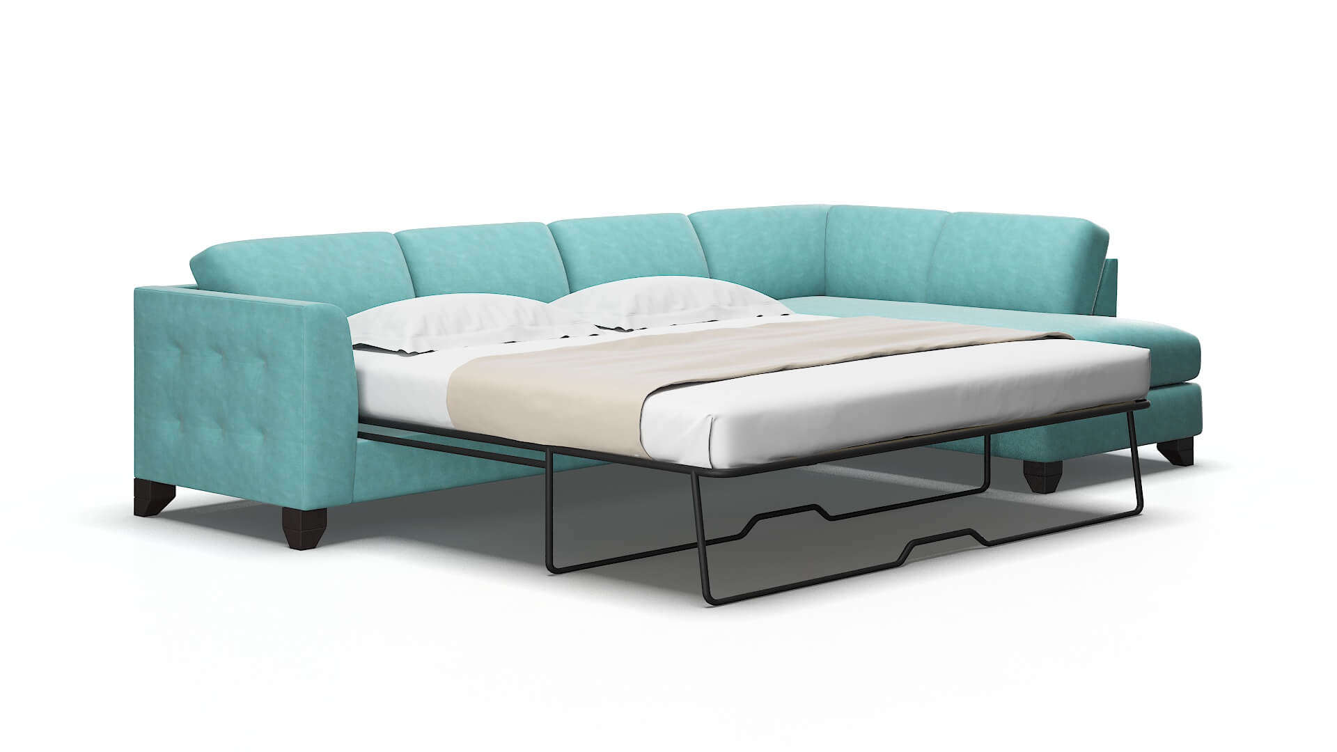 Paris Bella caribbean Panel sleeper Espresso Legs  2