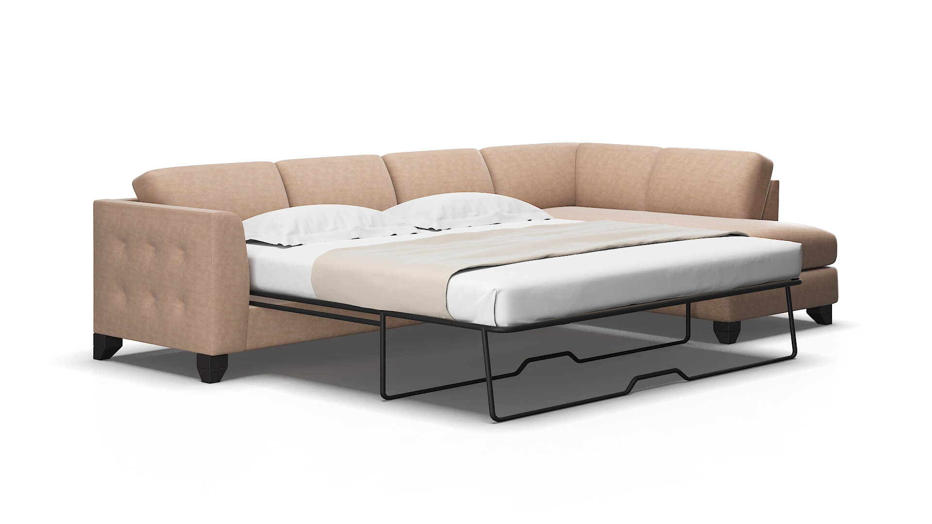 Paris Bella Cocoa Panel Sleeper espresso legs 2