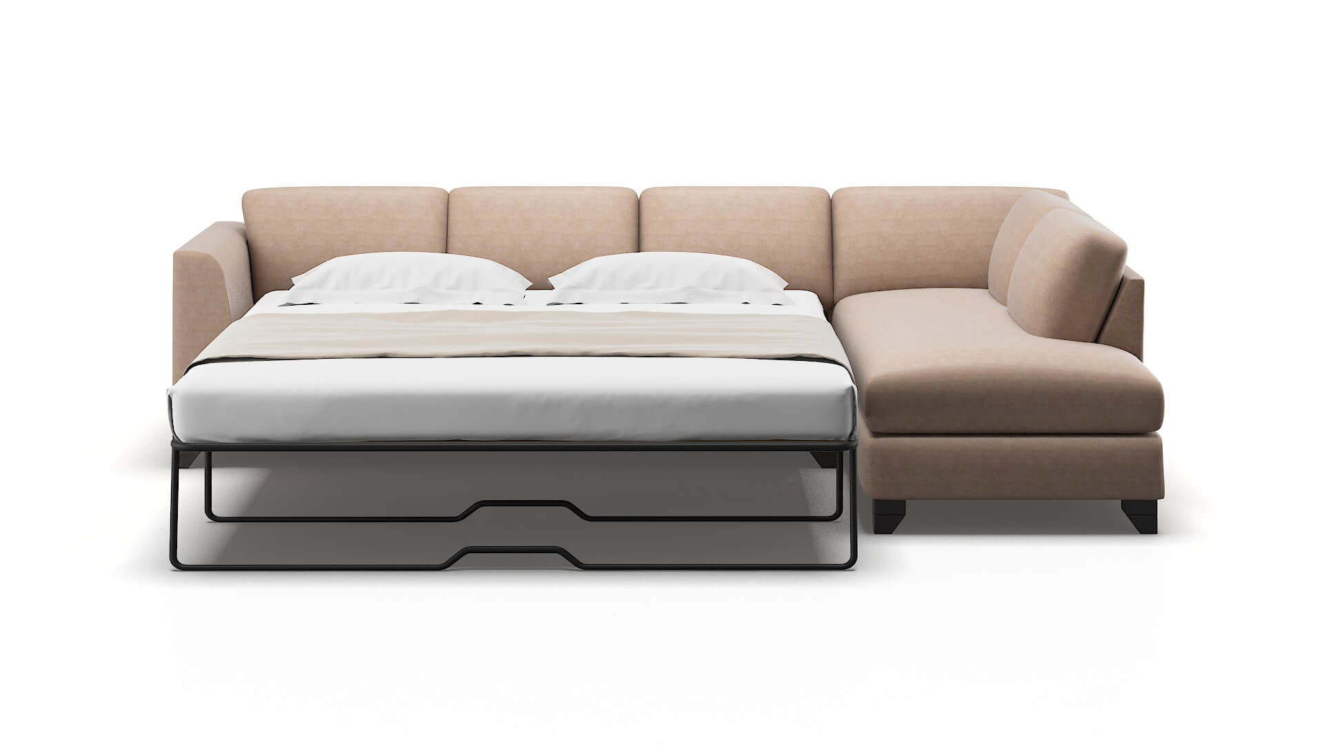 Paris Bella Pewter Panel Sleeper Espresso legs 1